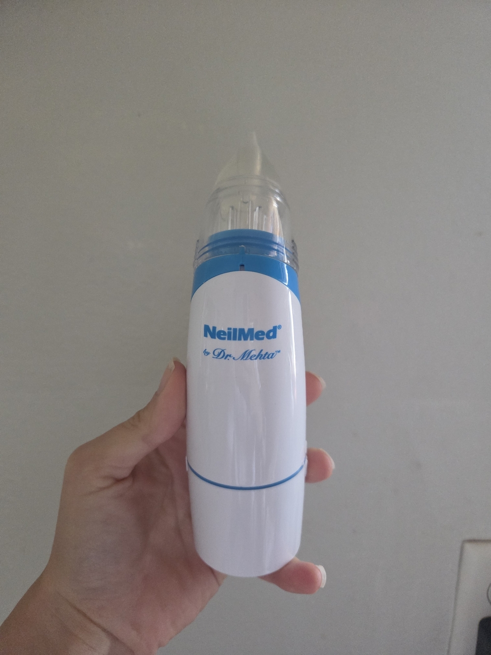 NeilMed White & Blue Nasal Aspirator by Dr. Mehta